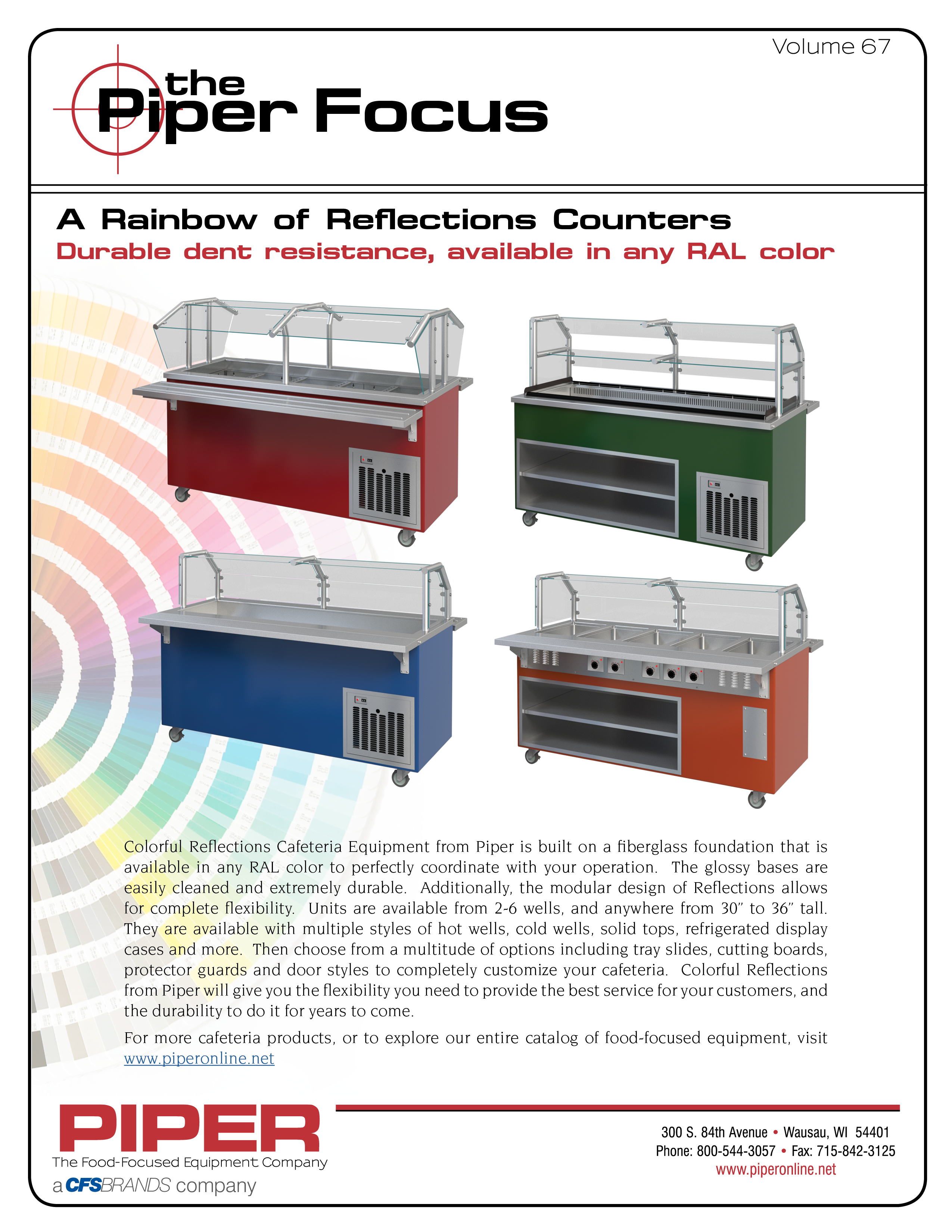 Piper Focus A Rainbow of Reflections Counters